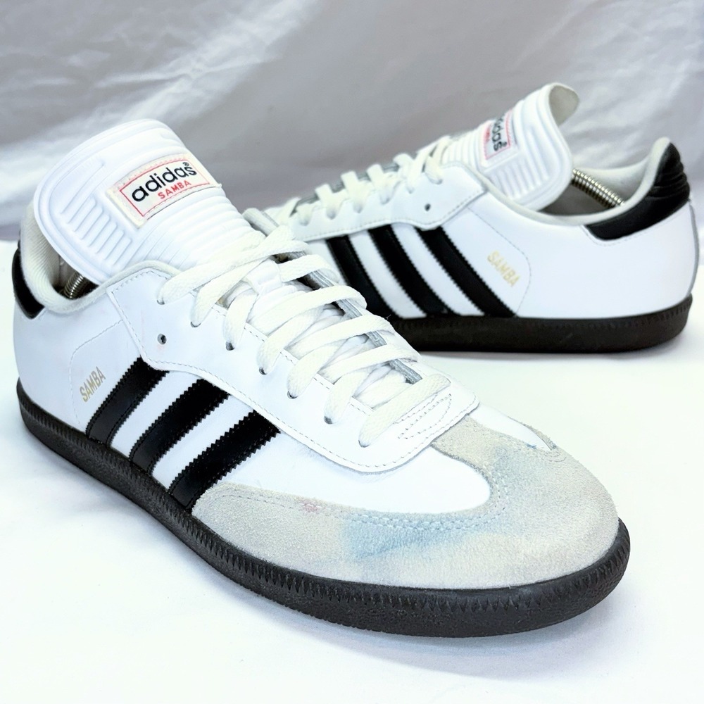 Adidas Samba Classic Sneakers Mens US 12 EU 47 Cloud White Gum Sole Shoes 772109